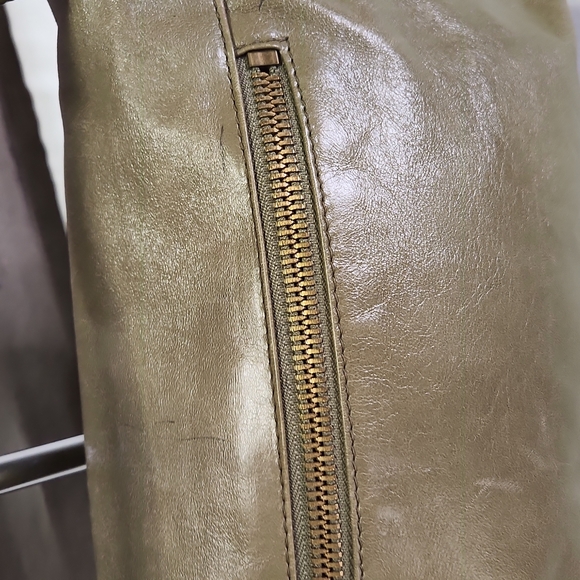 Hobo International Olive Green Leather Shoulder Bag - Picture 5 of 11